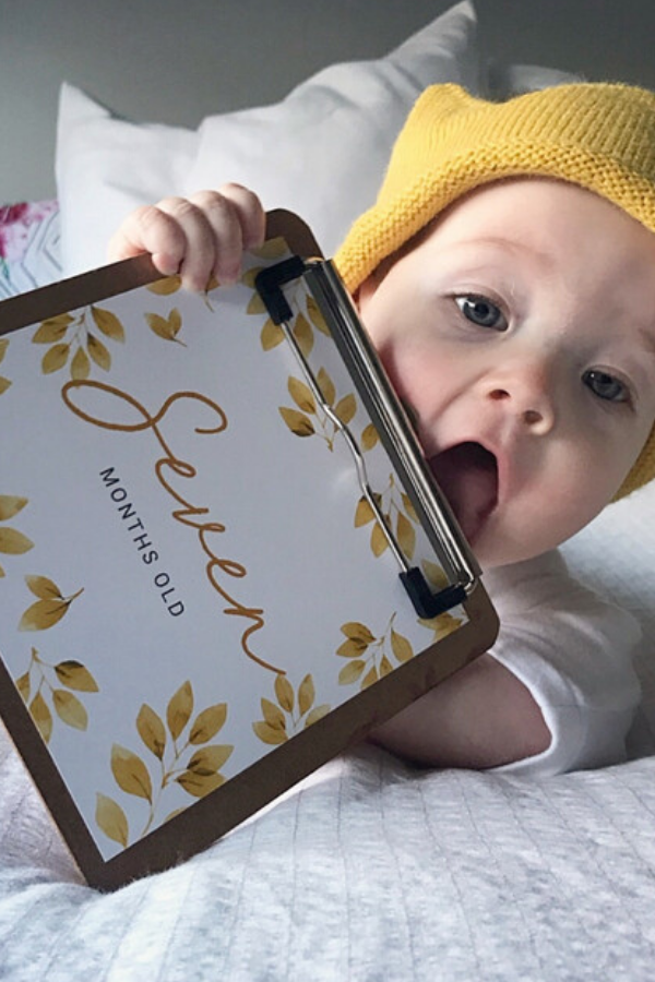 Tuscan Sun | Baby Milestone Cards + Clipboard - VIXSA