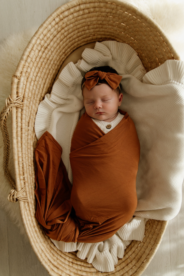 Chestnut Bamboo Bow Headband - VIXSA