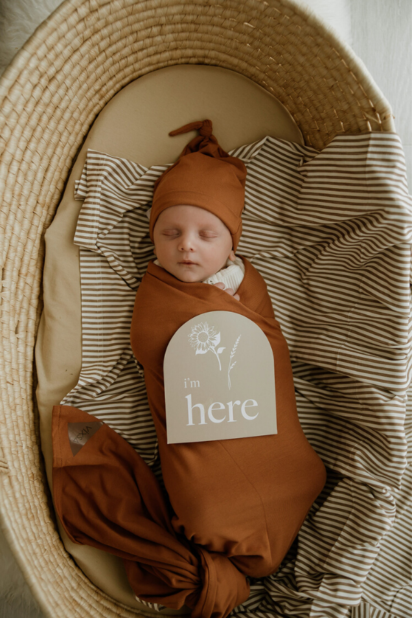 Chestnut Baby Bamboo Beanie - VIXSA