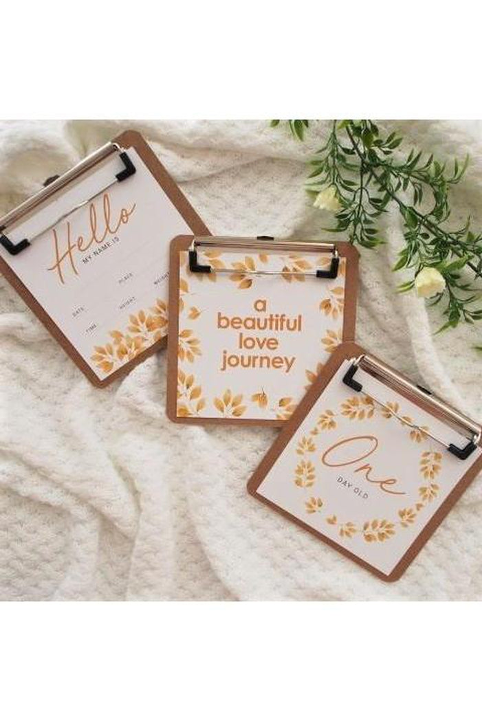 Tuscan Sun | Baby Journey Cards + Clipboard