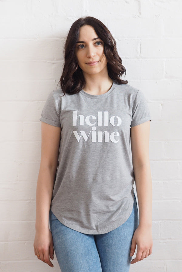 Hello Wine T-Shirt - XS & S SIZES ONLY - VIXSA