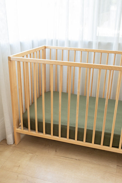 Olive Bamboo Fitted Sheet