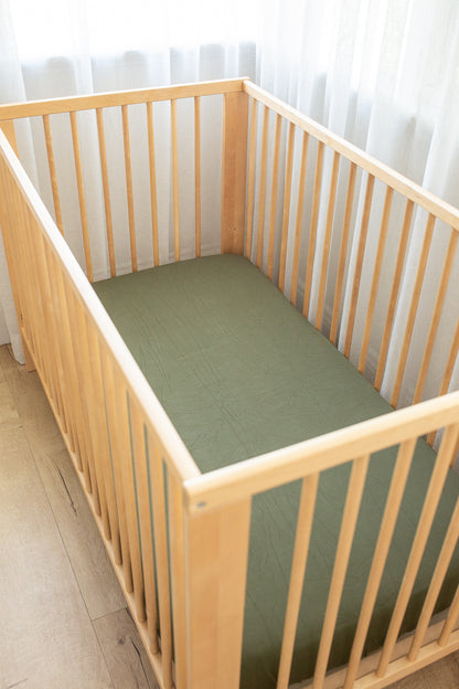 Olive Bamboo Fitted Sheet