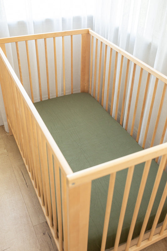 Olive Bamboo Fitted Sheet