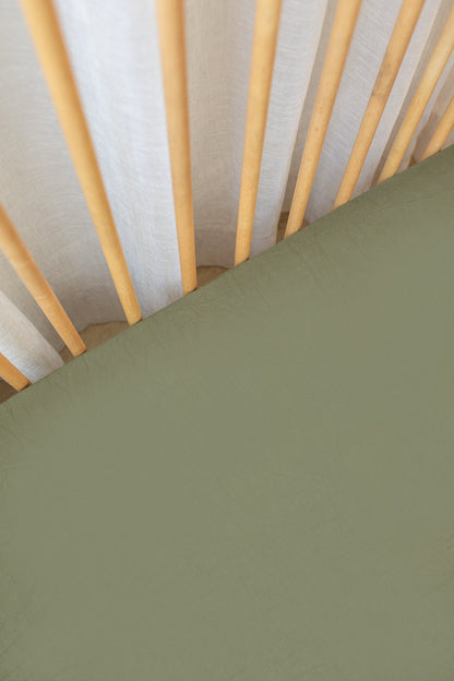 Olive Bamboo Fitted Sheet