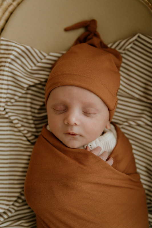 Chestnut Baby Bamboo Beanie - VIXSA