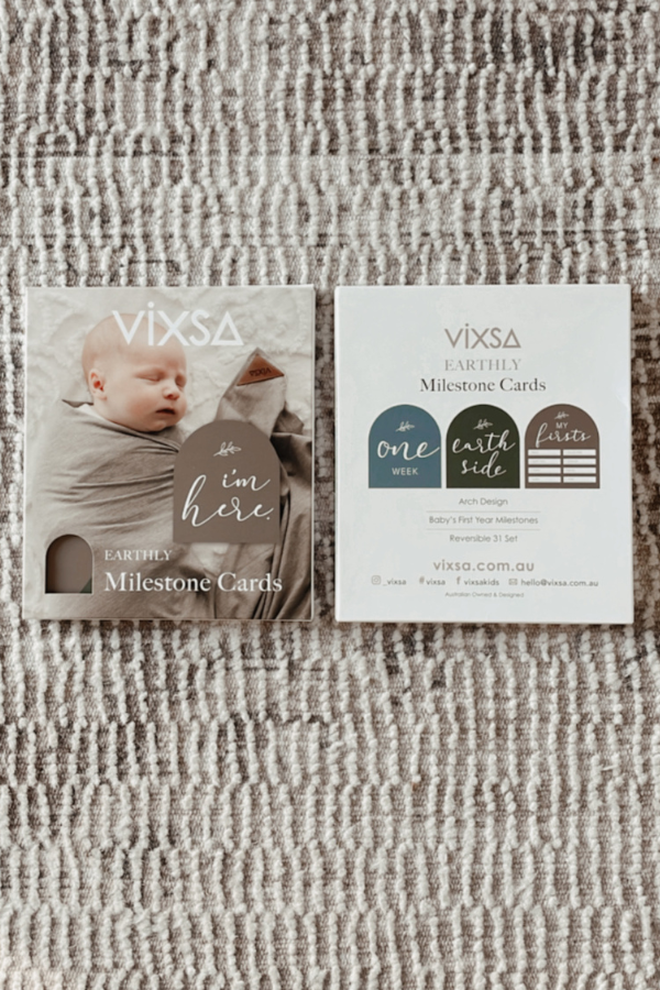 Earthly | Baby Milestone Cards - VIXSA